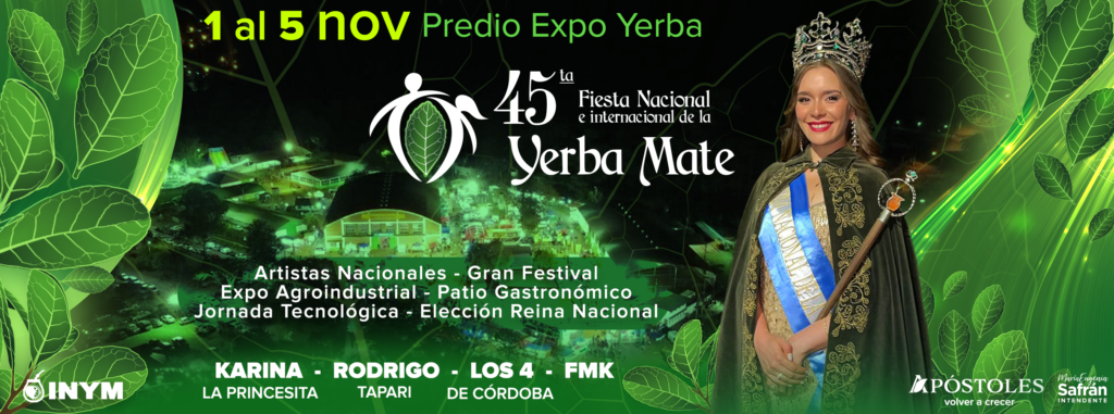 Flyer Fiesta Nacional e Innternacional de la Yerba Mate
