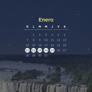 Calendario luna llena, Parque Nacional Iguazú